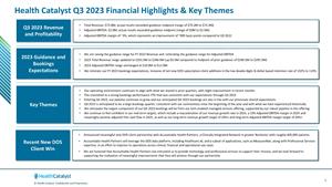 Health Catalyst Q3 2023 Financial Highlights & Key Themes