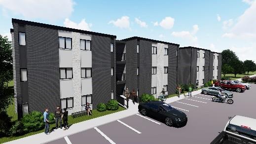 University Place Apartments Rendering