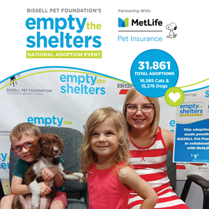 31,861 Total Adoptions at BISSELL Pet Foundation's Summer National Empty the Shelters