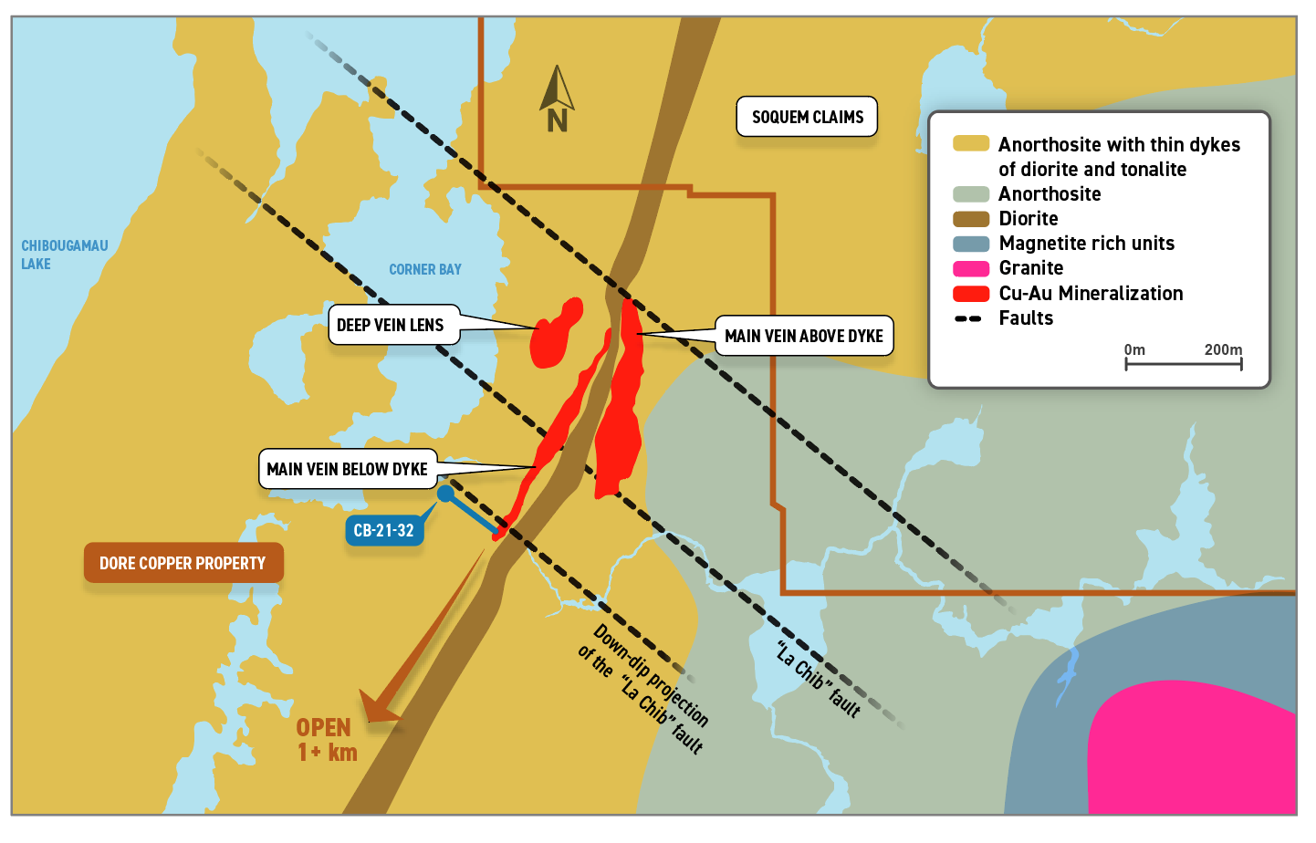 Figure 3 Corner Bay surface map