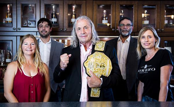 WWE Hall of Fame wrestler, Bret Hart with the team at Romero. 