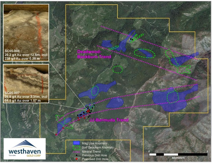 SKOONKA CREEK GOLD PROPERTY MAP