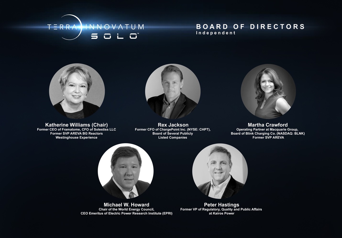 TerraInnovatum Announces Post-Closing Board of Directors and Nominates Former Framatome CEO Katherine Williams as Chair
