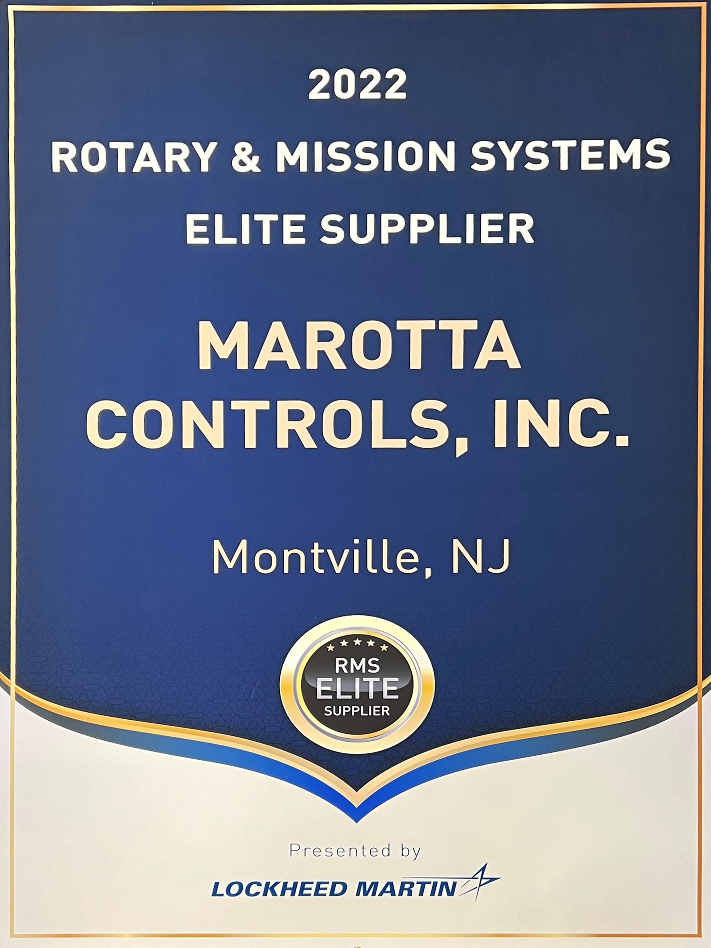 Marotta Controls Named Lockheed Martin Elite Supplier