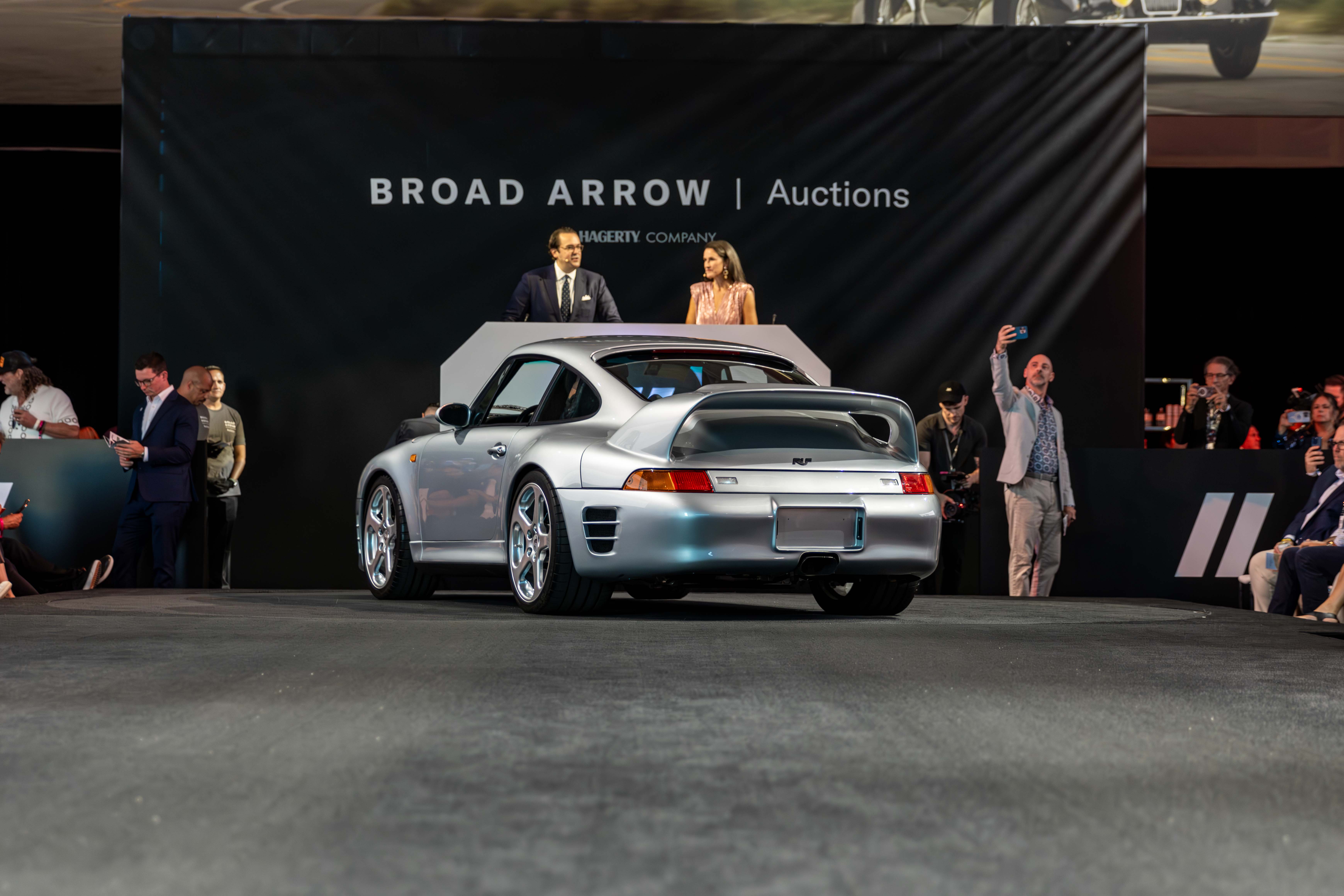 Ruf while on the block at the Broad Arrow Auction