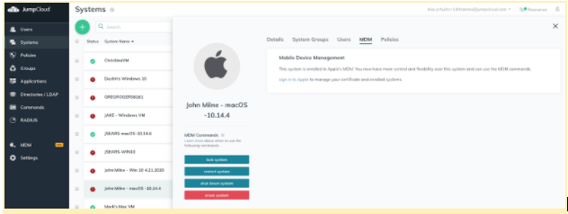 JumpCloud Apple MDM
