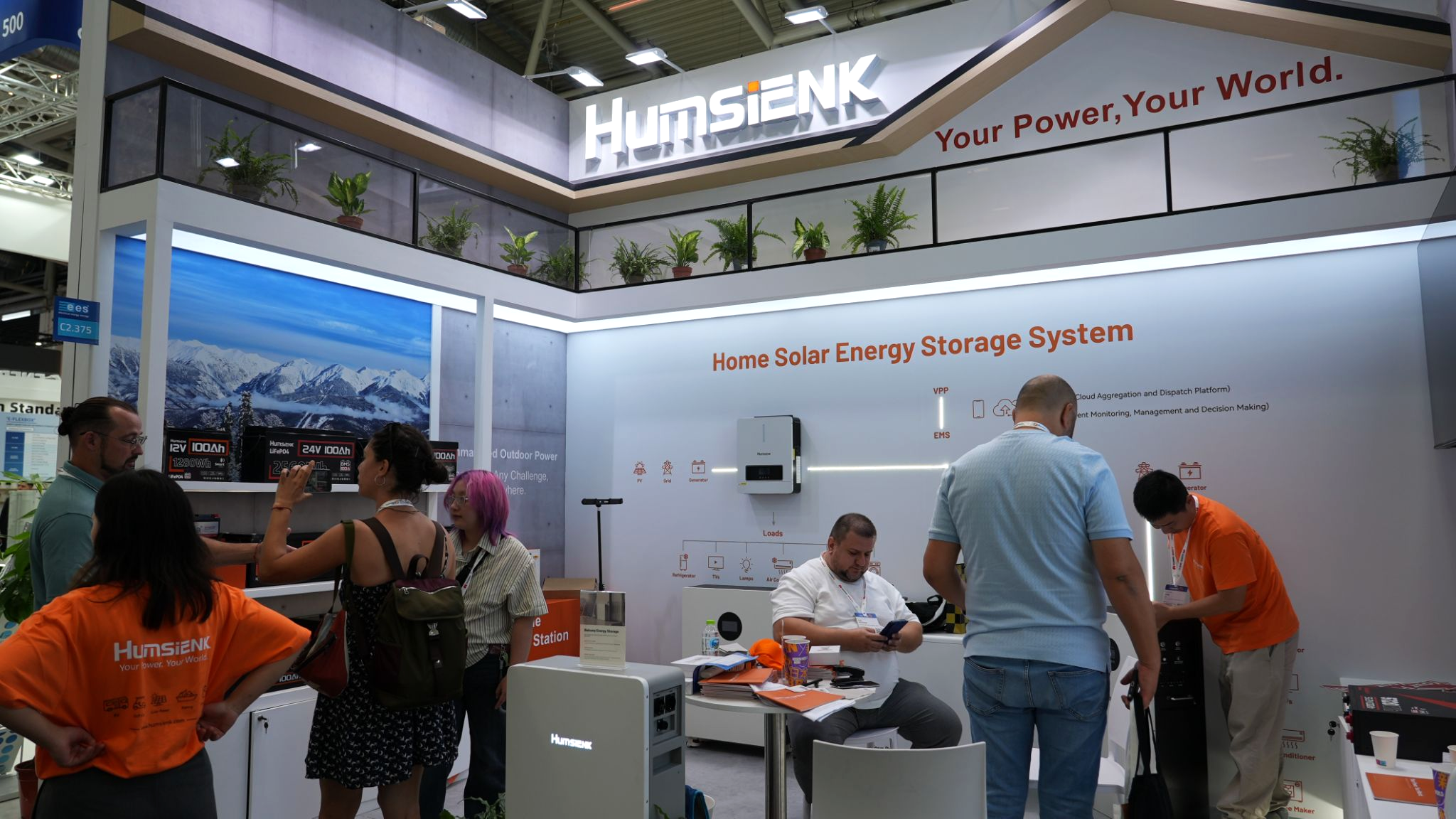 Visitors at Humsienk Booth on The Smarter E