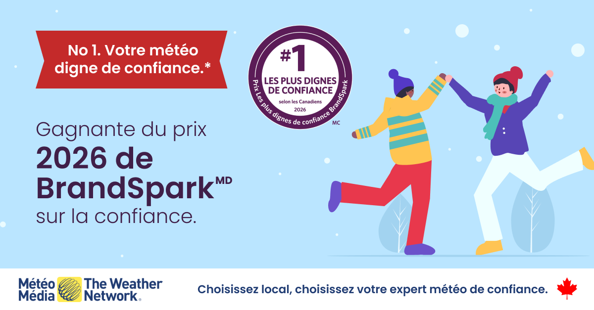 MétéoMédia et The Weather Network dominent le paysage de la confiance au Canada et sont nommées source météo no 1 par BrandSpark