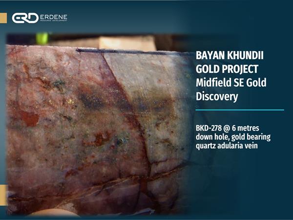 1. Bayan Khundii Gold Project - Midfield SE Gold Discovery