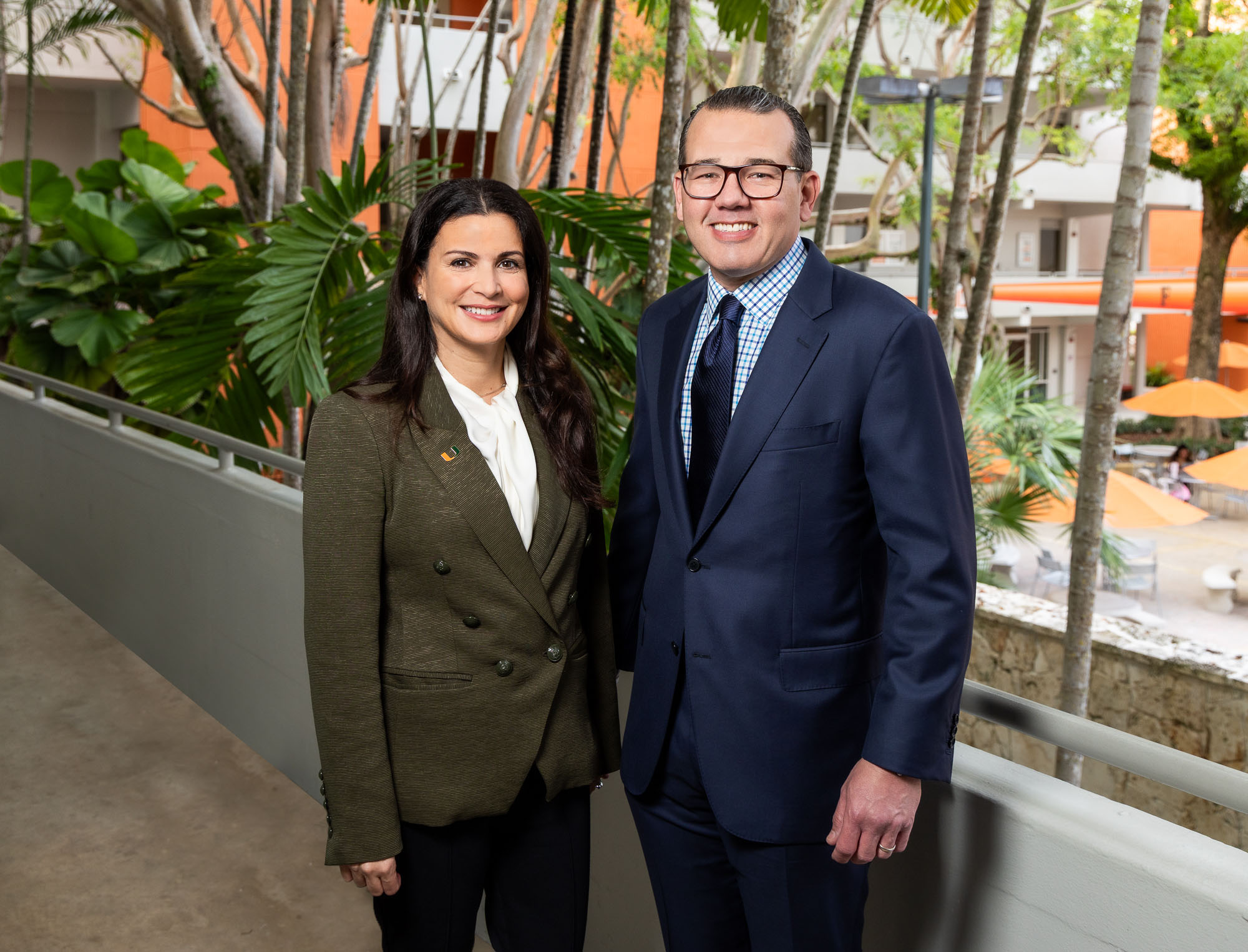 Dean Patricia Sanchez Abril and Demetrio J. Pérez, J.D. '01. Photo courtesy University of Miami School of Law.