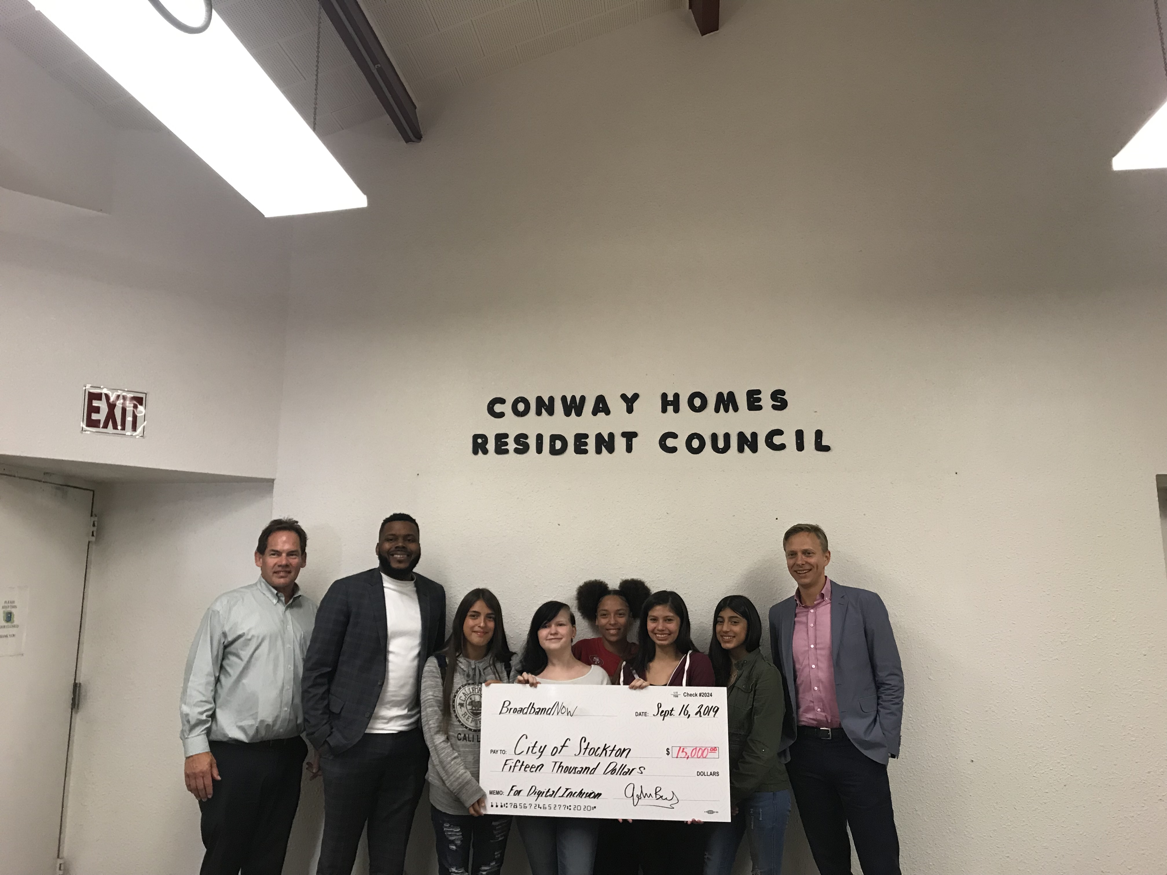 BroadbandNow Donation to Community Foundation of San Joaquin’s Economic Innovation Fund.