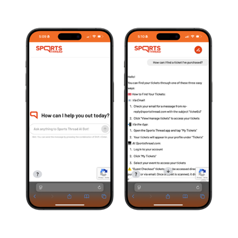 Sports Thread’s internal development team recently built and deployed an external AI FAQ bot with infrastructure and hosting support from Saritasa.
