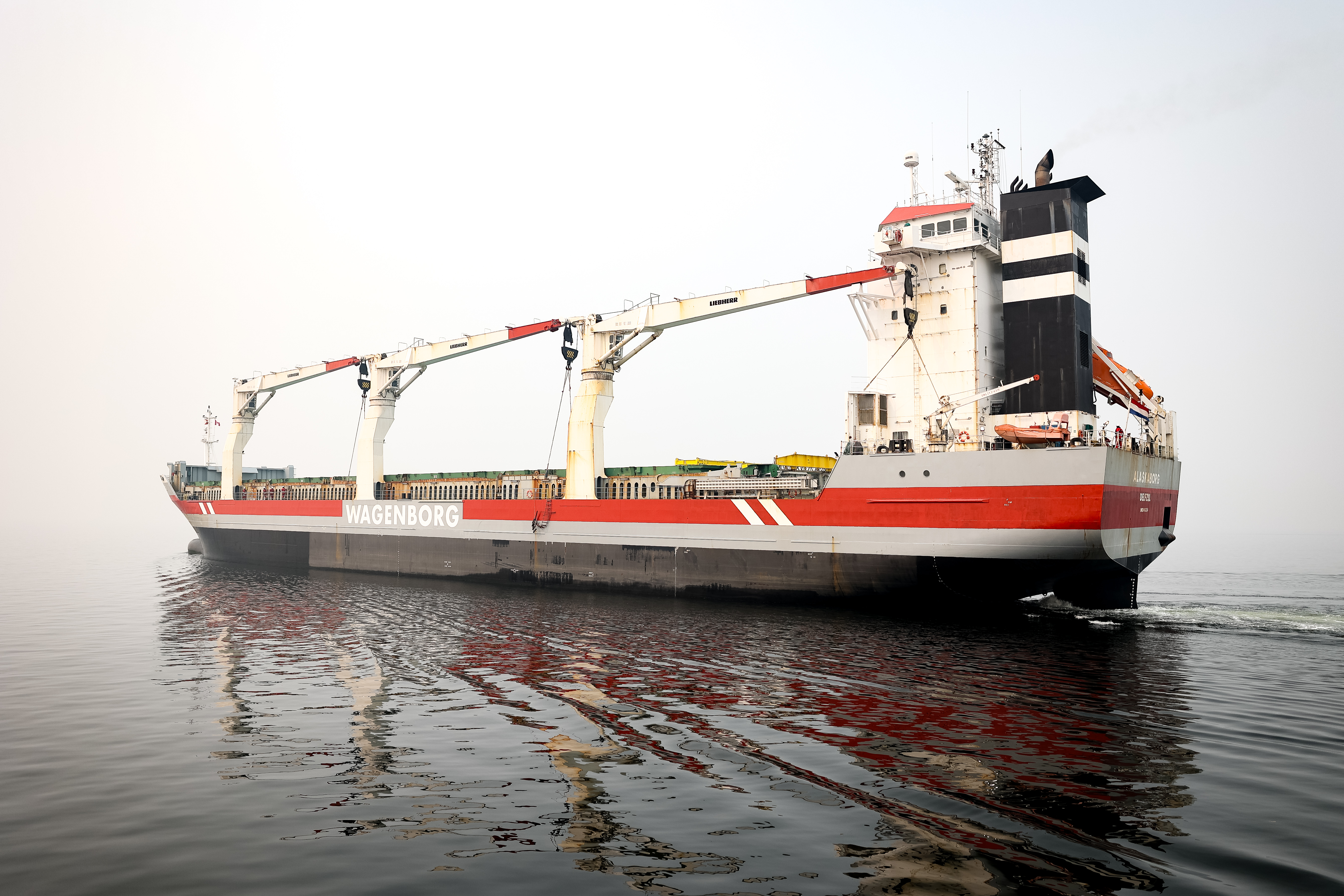 Ship arriving at the Port of Churchill to load critical minerals for export to international markets