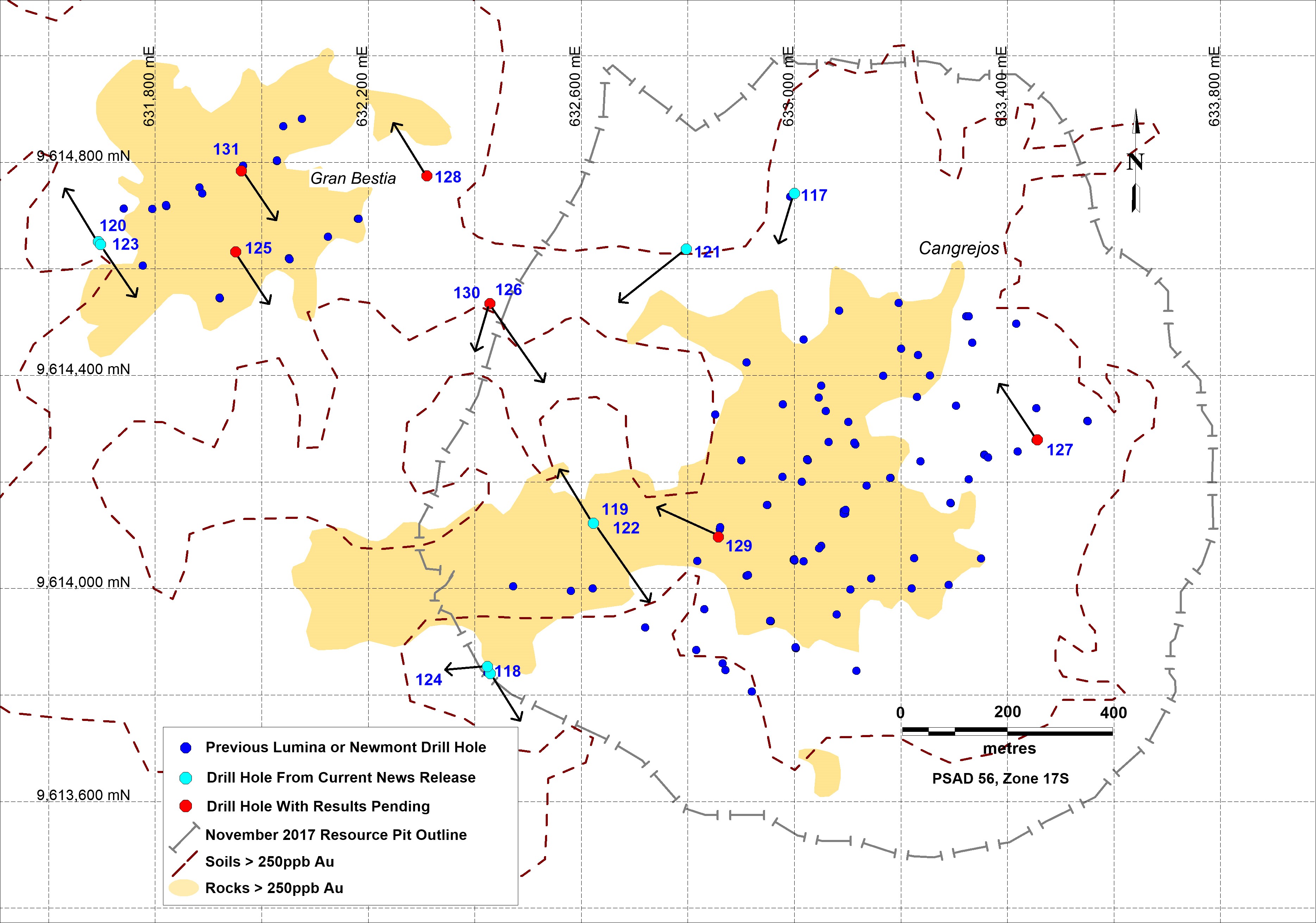 Drill Hole Location Map