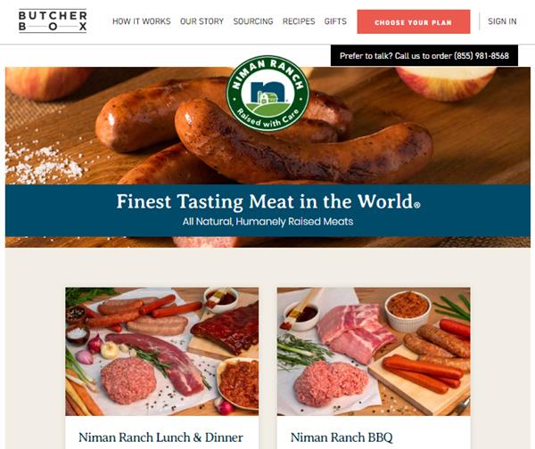 Two bundles featuring Niman Ranch products are available on the new digital storefront, powered by ButcherBox. The first option will feature grilling favorites while the second will be a Niman Ranch sampler. 