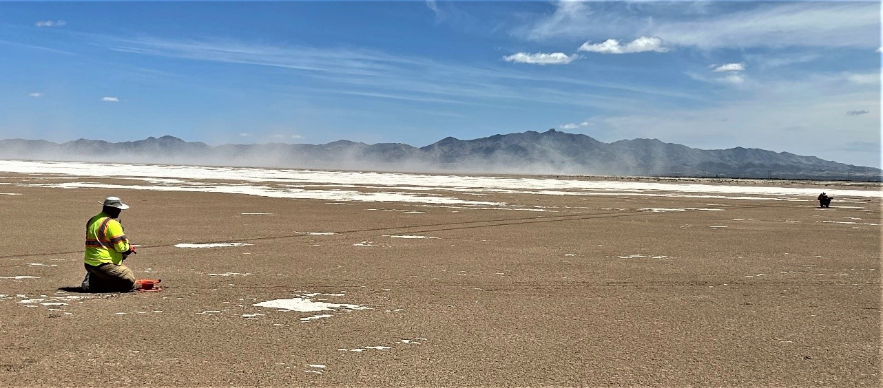 MAX Power Mining Corp_Geophysics Team at the Willcox Playa