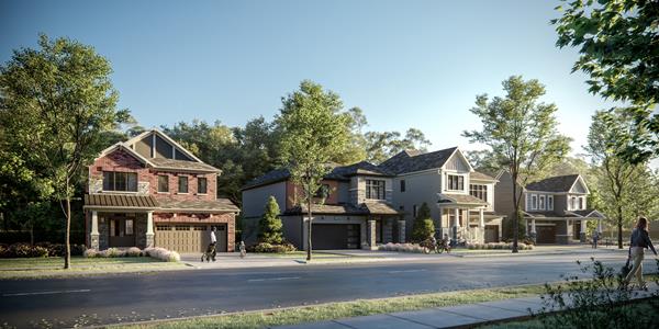 Empire Livingston rendering showing a variety of project offerings