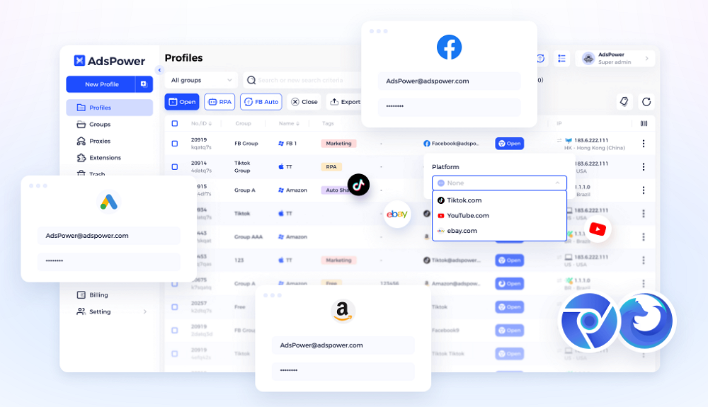 AdsPower Browser for Affiliate, e-Commerce, Social Marketing, Web3, Traffic