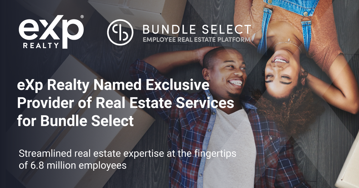 eXp Realty Named Exclusive Provider of Real Estate Services for Bundle Select, a Real Estate Benefit Platform