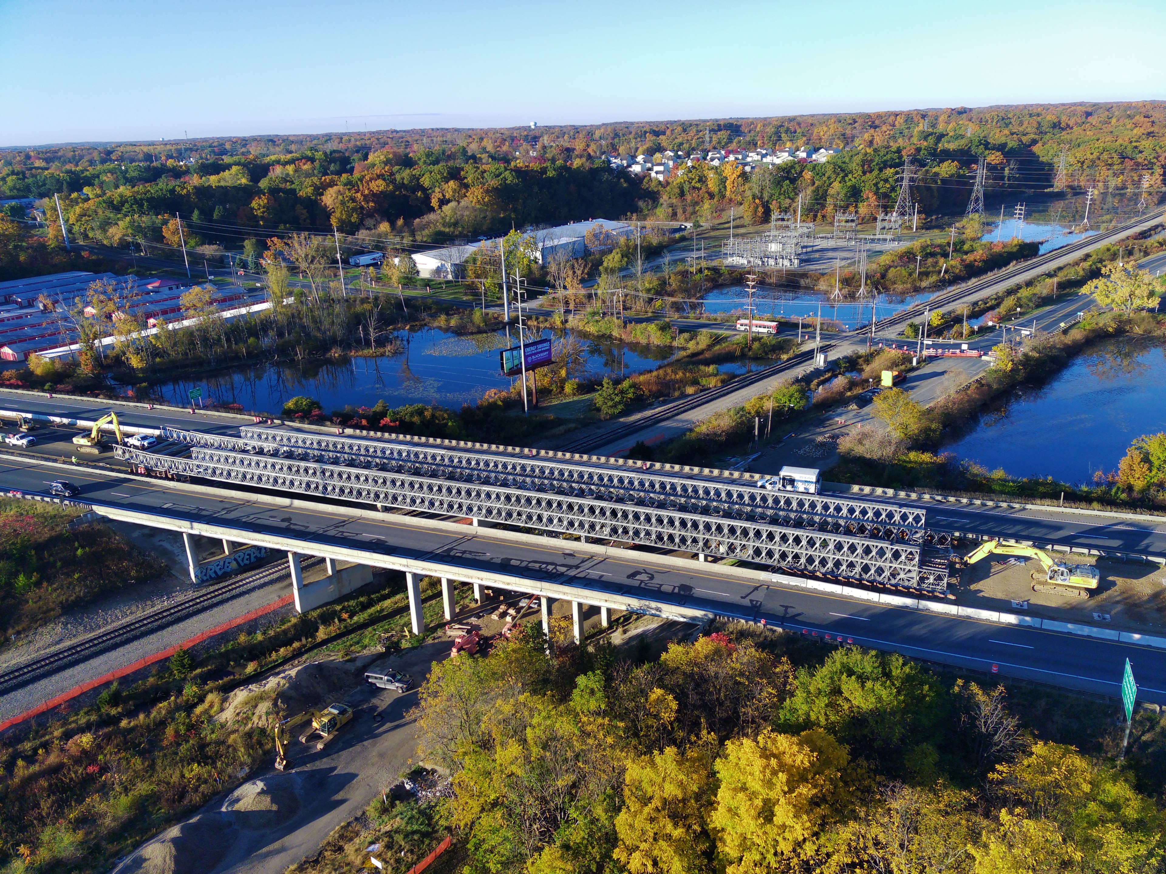 Acrow Bridge in service in Michigan
