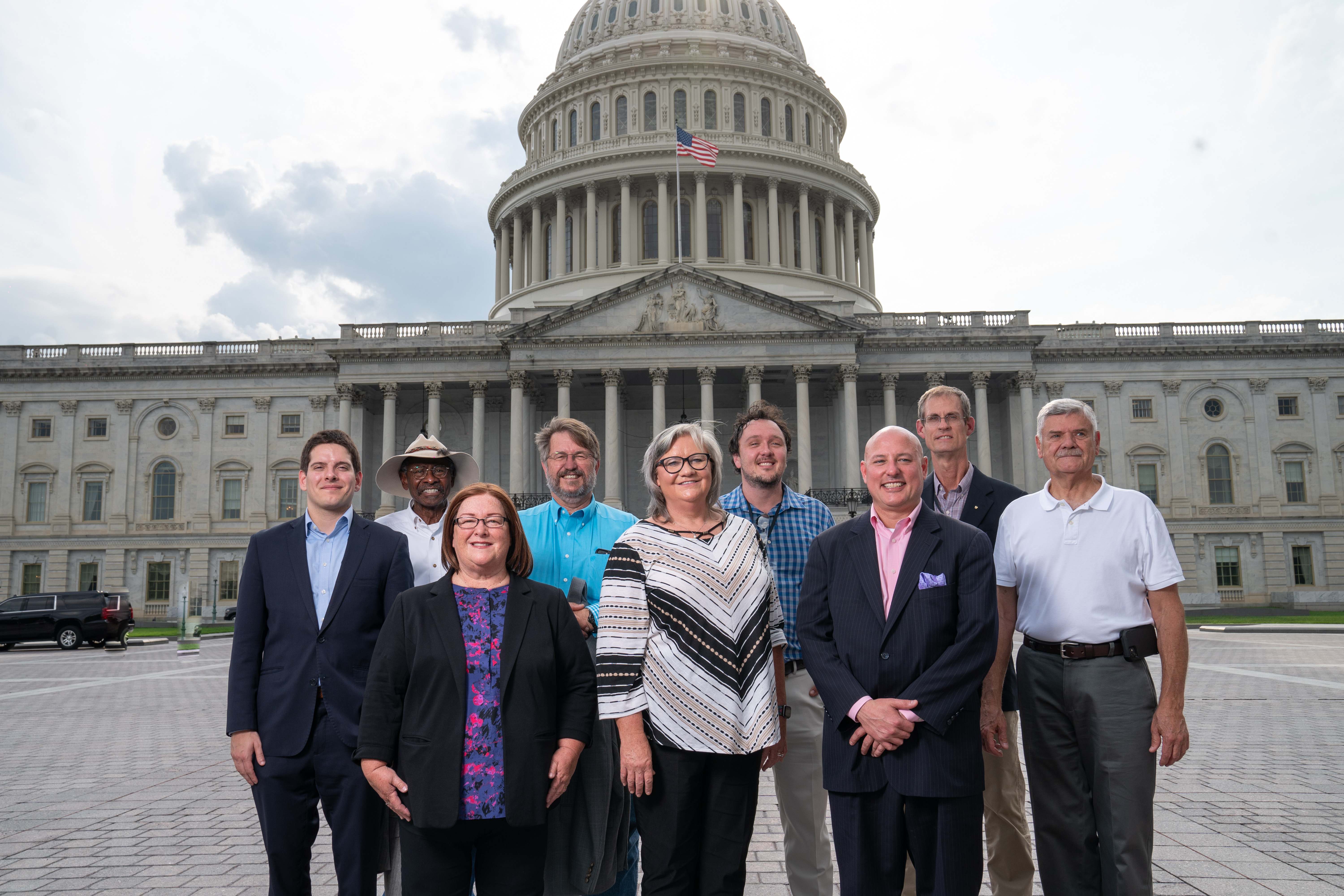OCM/CMA Members in front of U.S. Capitol 