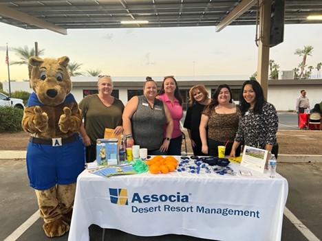 National Night Out volunters from Associa Desert Resort Management