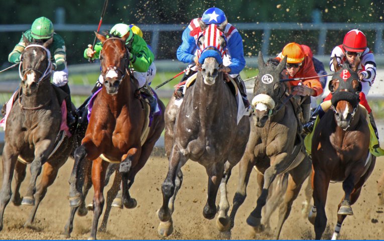 Horse Racing at Santa Anita Park in Arcadia, Calif.