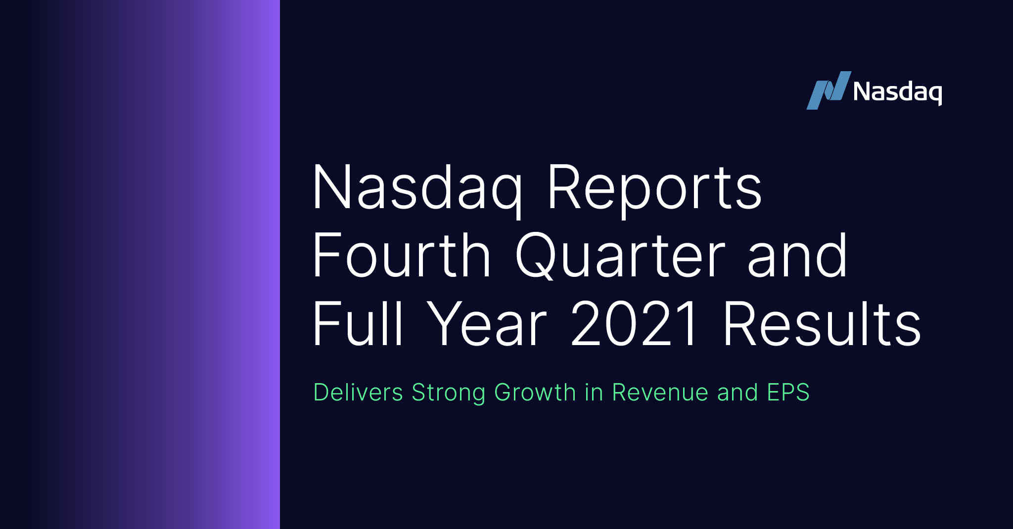 Nasdaq 4Q21 Results
