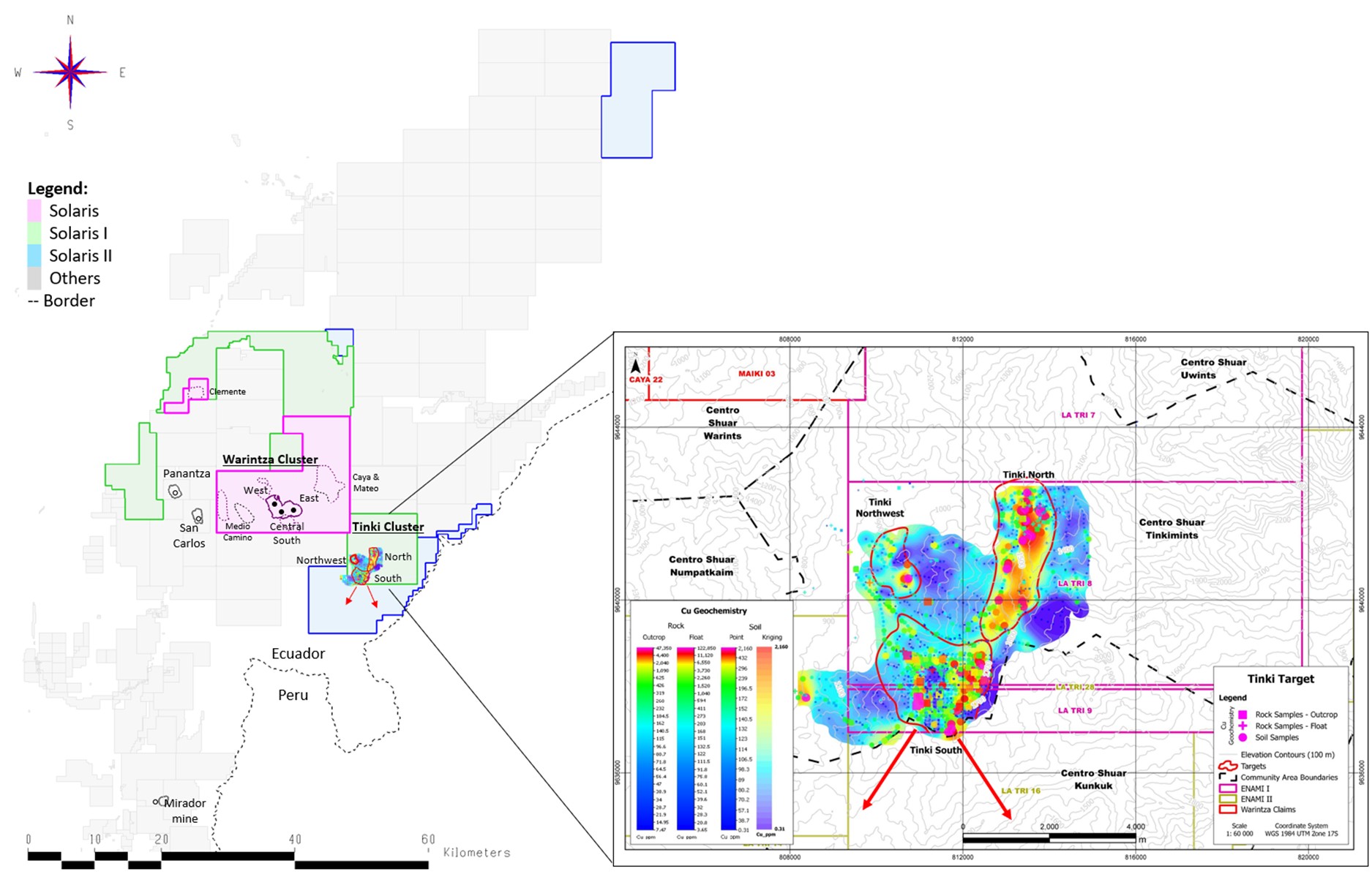Image 1: Map of the Warintza Cluster
