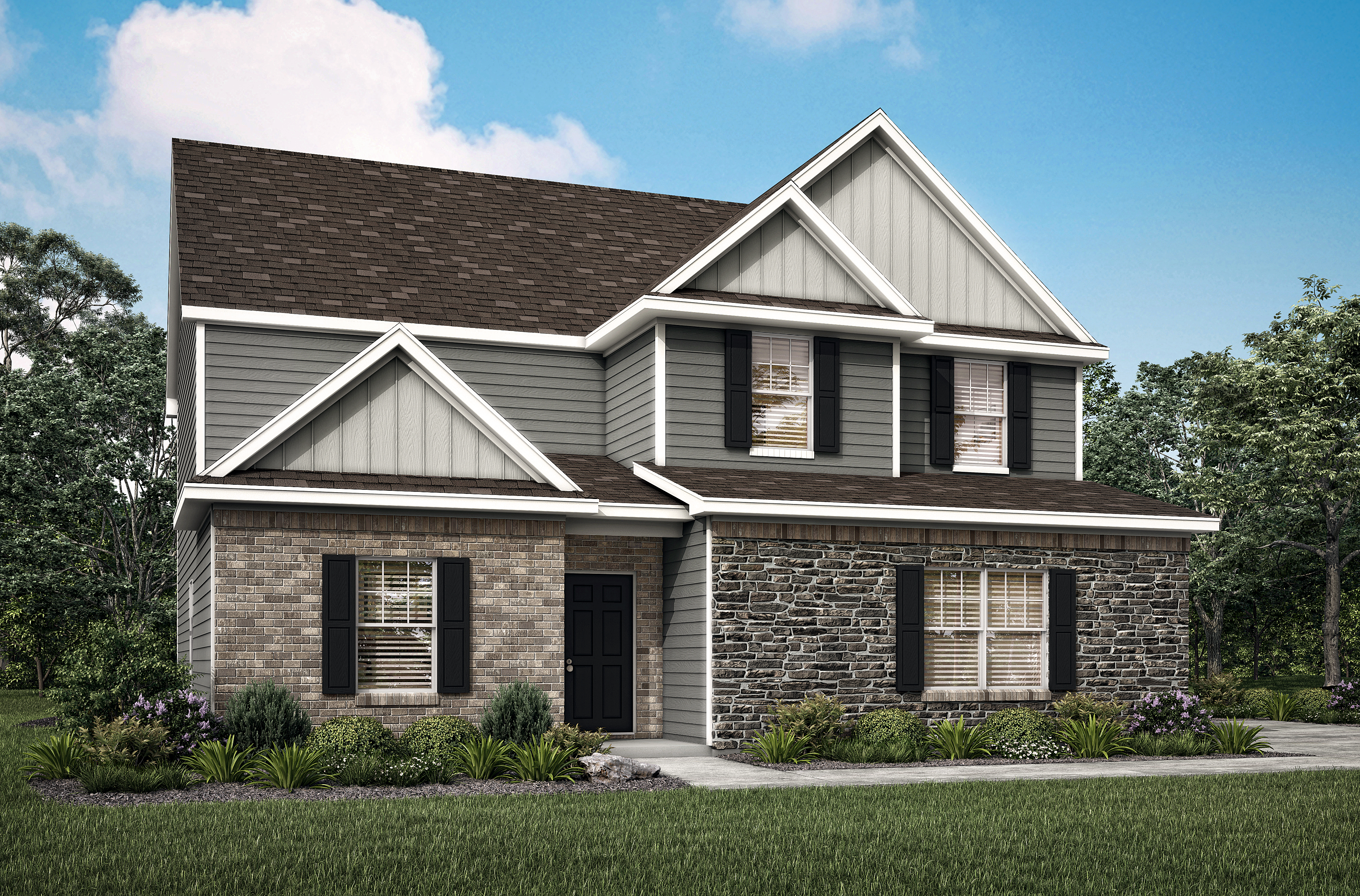 The Hartwell plan at Meadows Farm by LGI Homes
