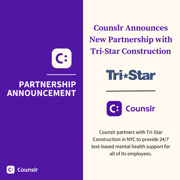 Counslr announced its partnership with Manhattan-based Tri-Star Construction Corporation