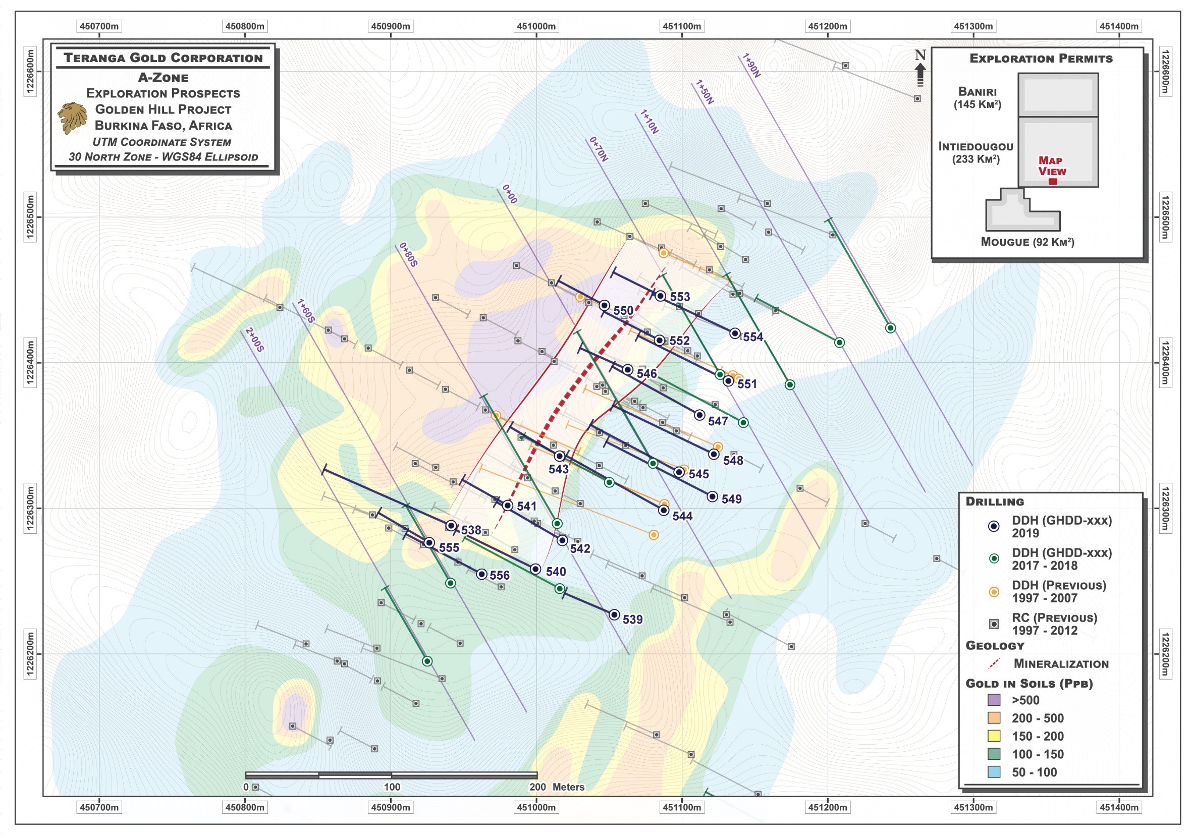 Figure 4 - Golden Hill Property – A-Zone Plan Map