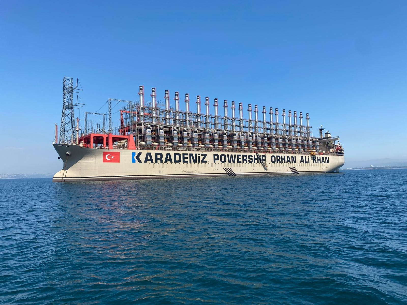 A large, self-propelled floating power plant.