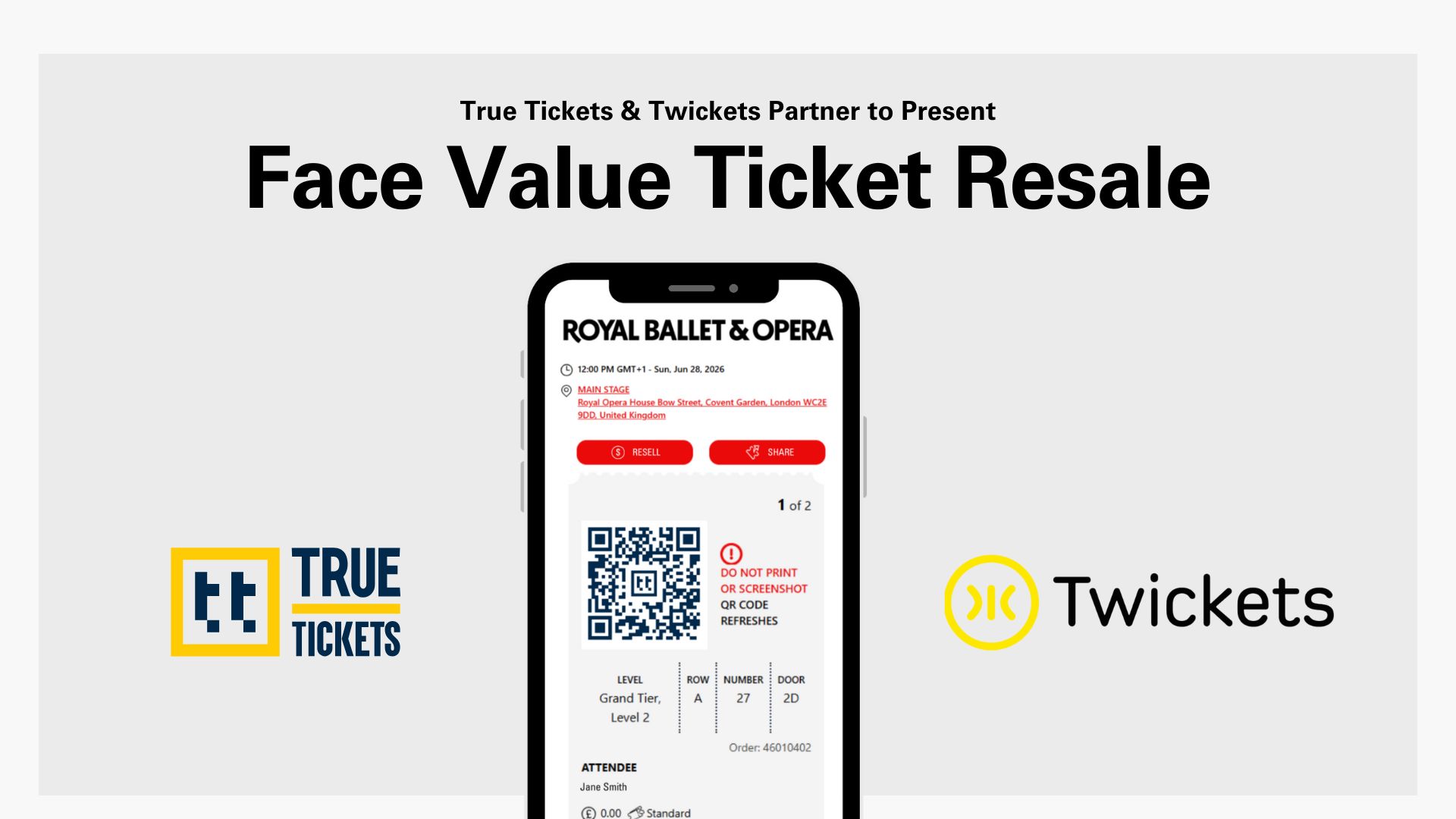 True Tickets & Twickets Partner to Present Face Value Ticket Resale