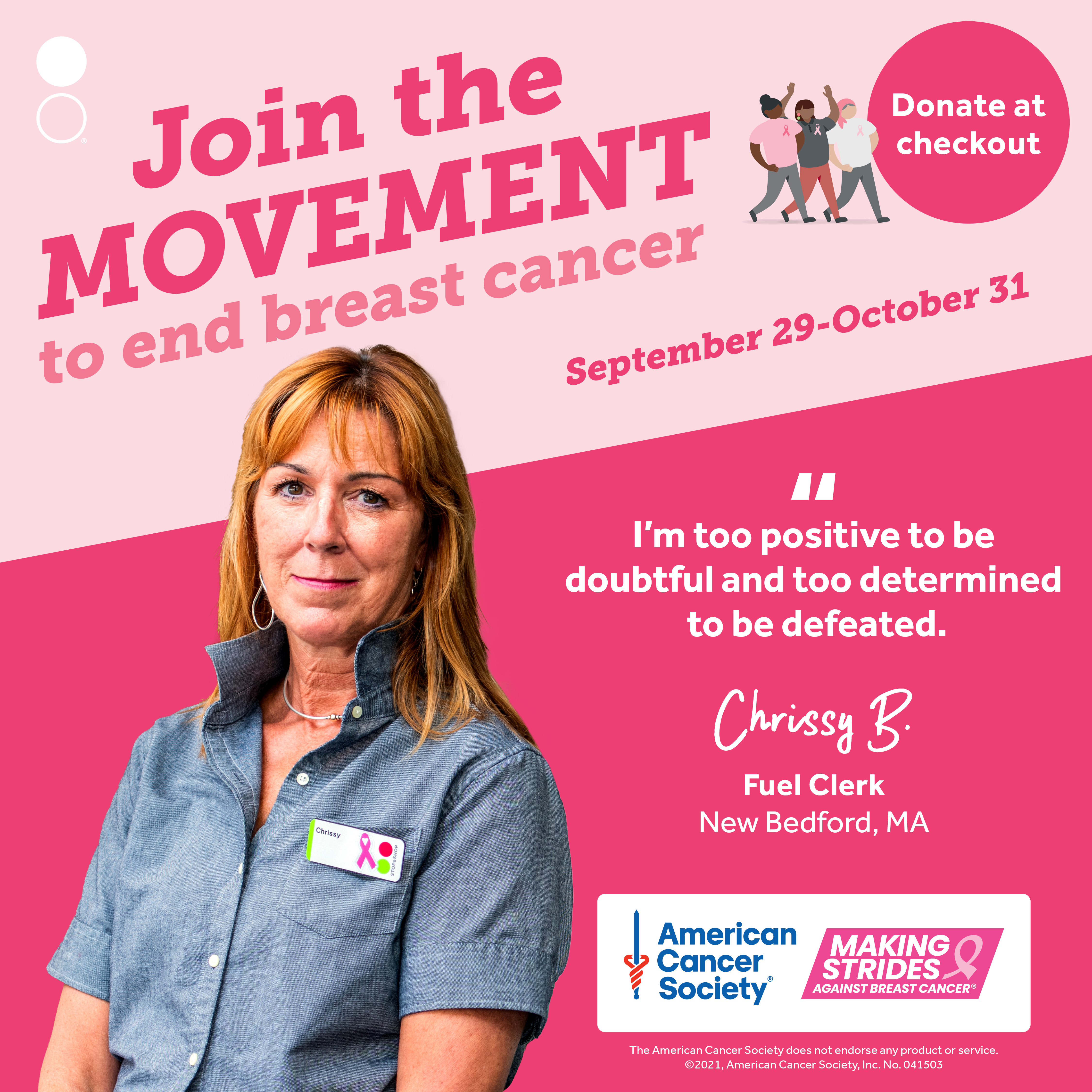 Stop & Shop 2023 American Cancer Society Front End Campaign