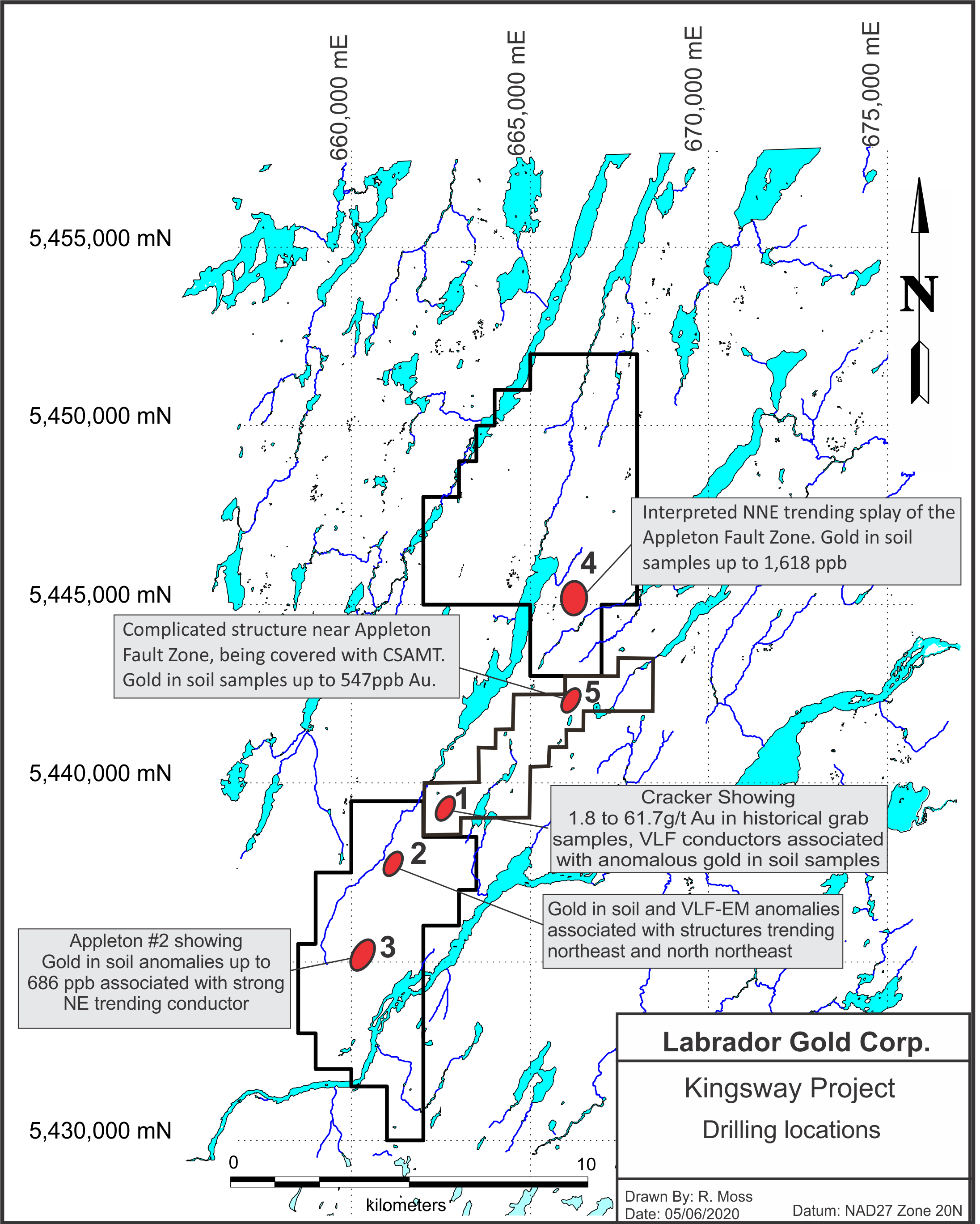 Kingsway Project Drilling Locations