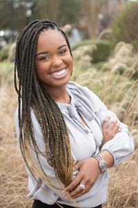 Maisie Brown becomes the first student in Jackson State University history to be named a Truman Scholar. The grassroots activist has been lauded for her service to the community. (Photo by Rashad Harris)