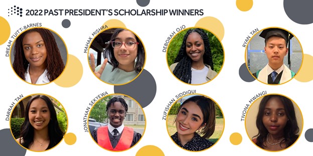 2022 PAST PRESIDENT'S SCHOLARSHIP WINNERS