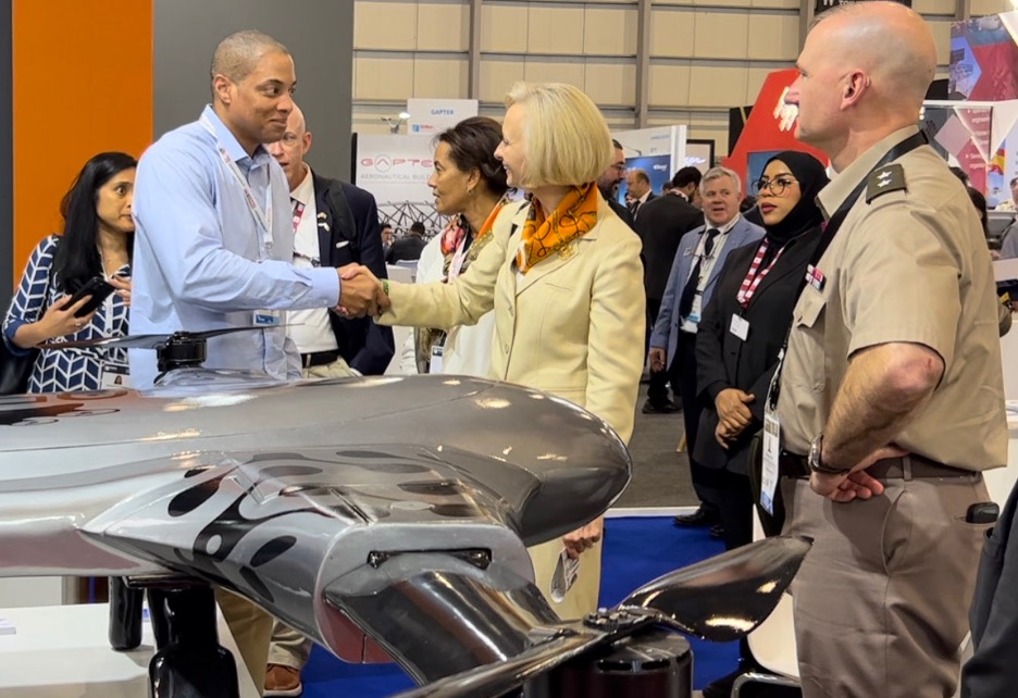 Epazz CEO Shaun Passley, Ph.D. meets with the US Ambassador for United Arab Emirates Martina Strong and Space Shuttle Pilot Commander Col. Mike Bloomf