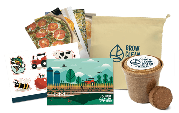 The Grow Clean Water pledge kit, a $15 value, will be sent for free to families who take the pledge at GrowCleanWater.org.