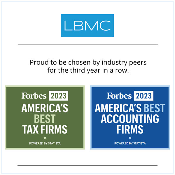 LBMC Named a 2023 Forbes America’s Best Tax and Accounting Firm in the Nation