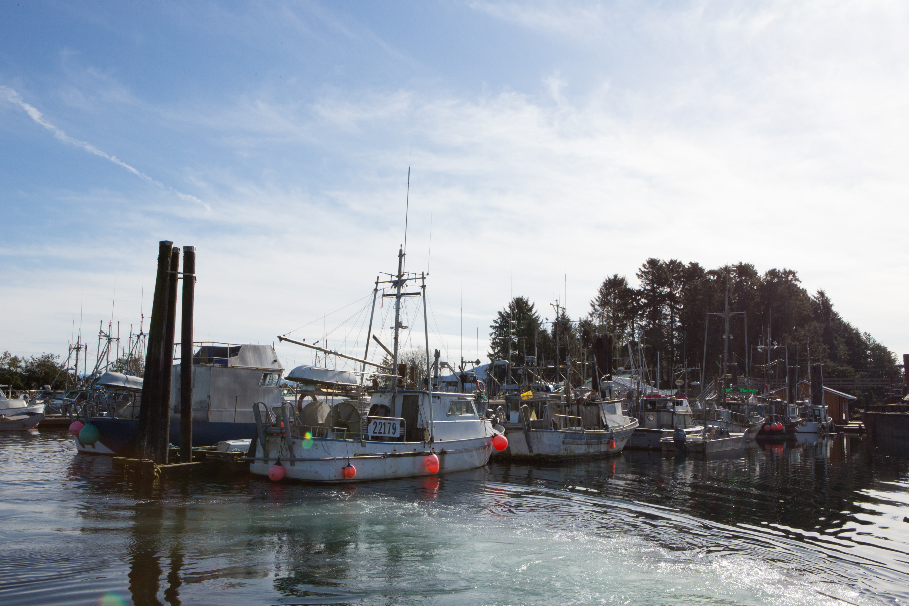 Fishing boats in British Columbia