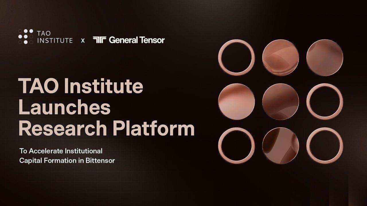 TAO Institute Launches Research Platform to Accelerate Institutional Capital Formation in Bittensor