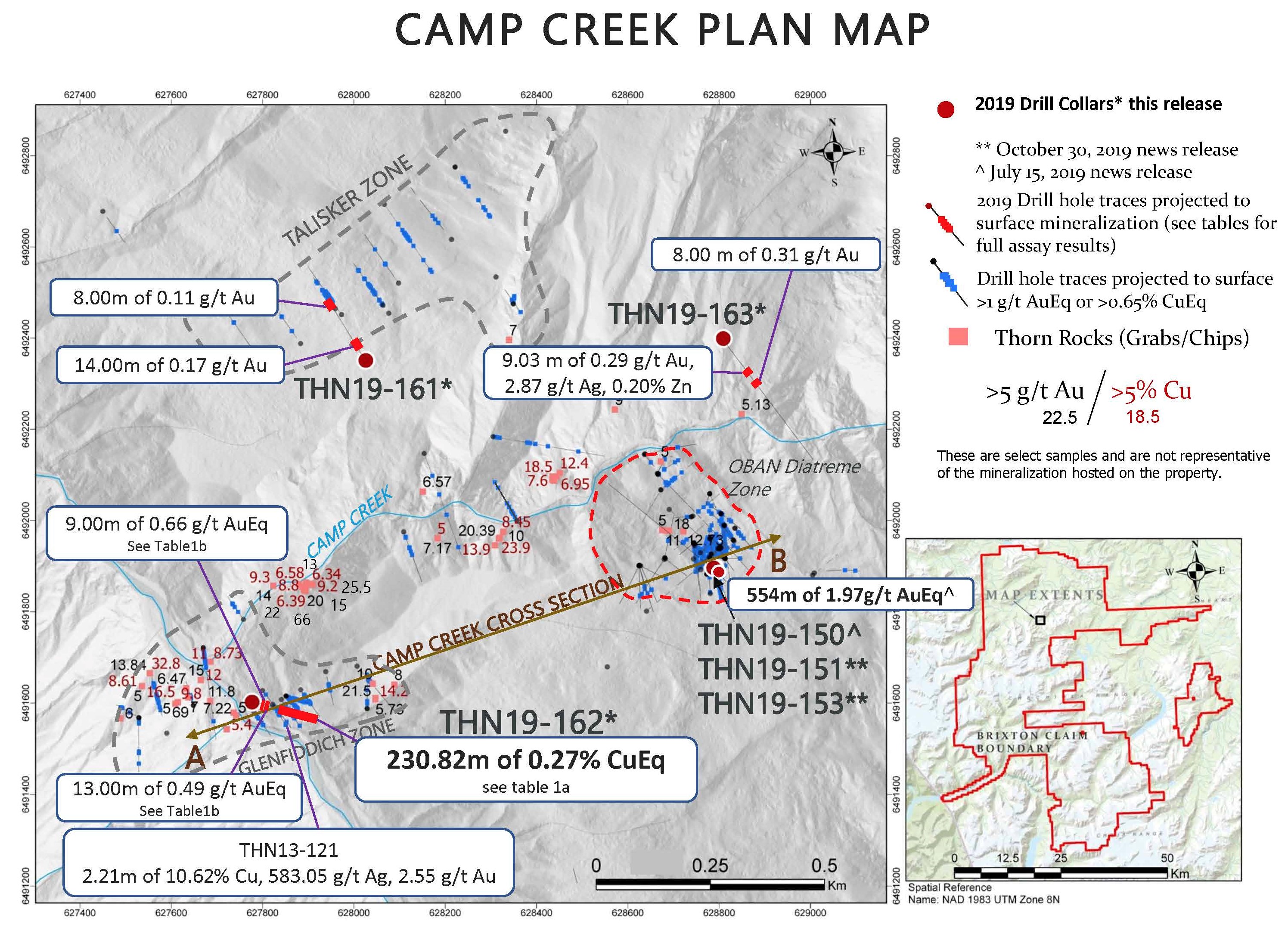 Figure 5 Camp Creek Drill Plan Map