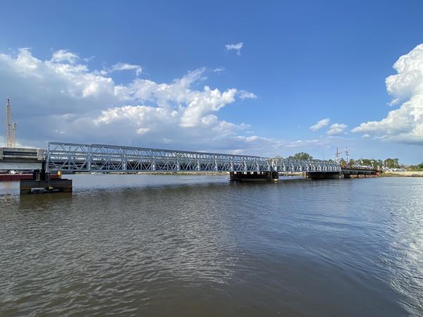 Acrow bridge in Jefferson Parish, Louisiana