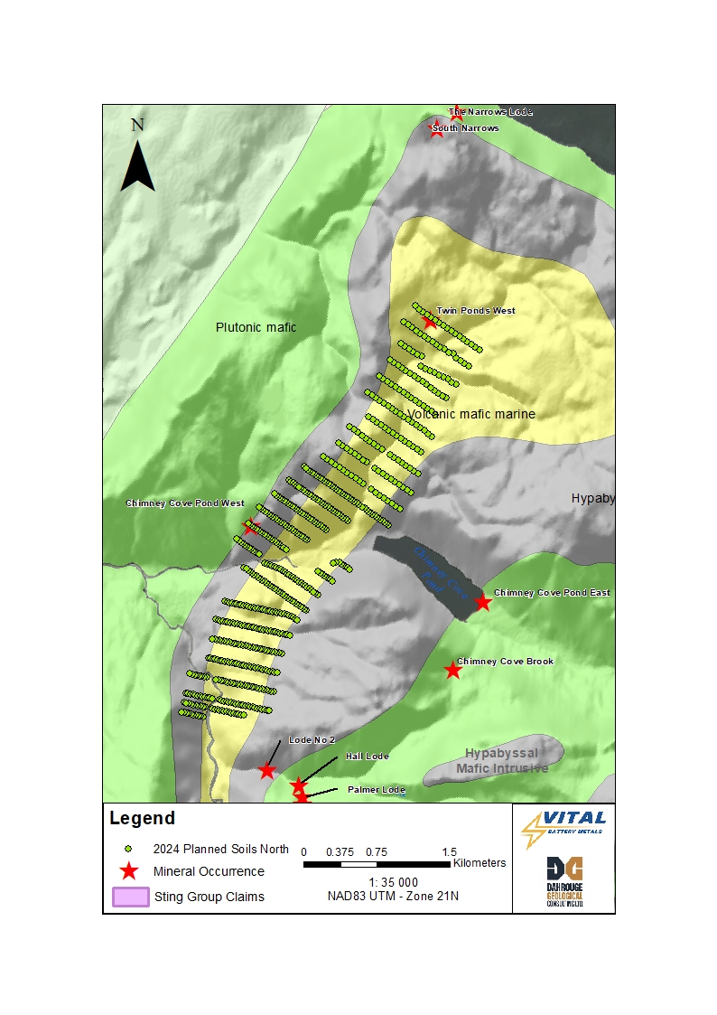 Figure 4: North Sting Planned Soil Sampling