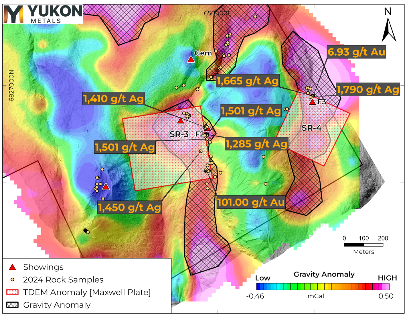 Large Gravity Anomalies Align with Bonanza-Grade Gold and