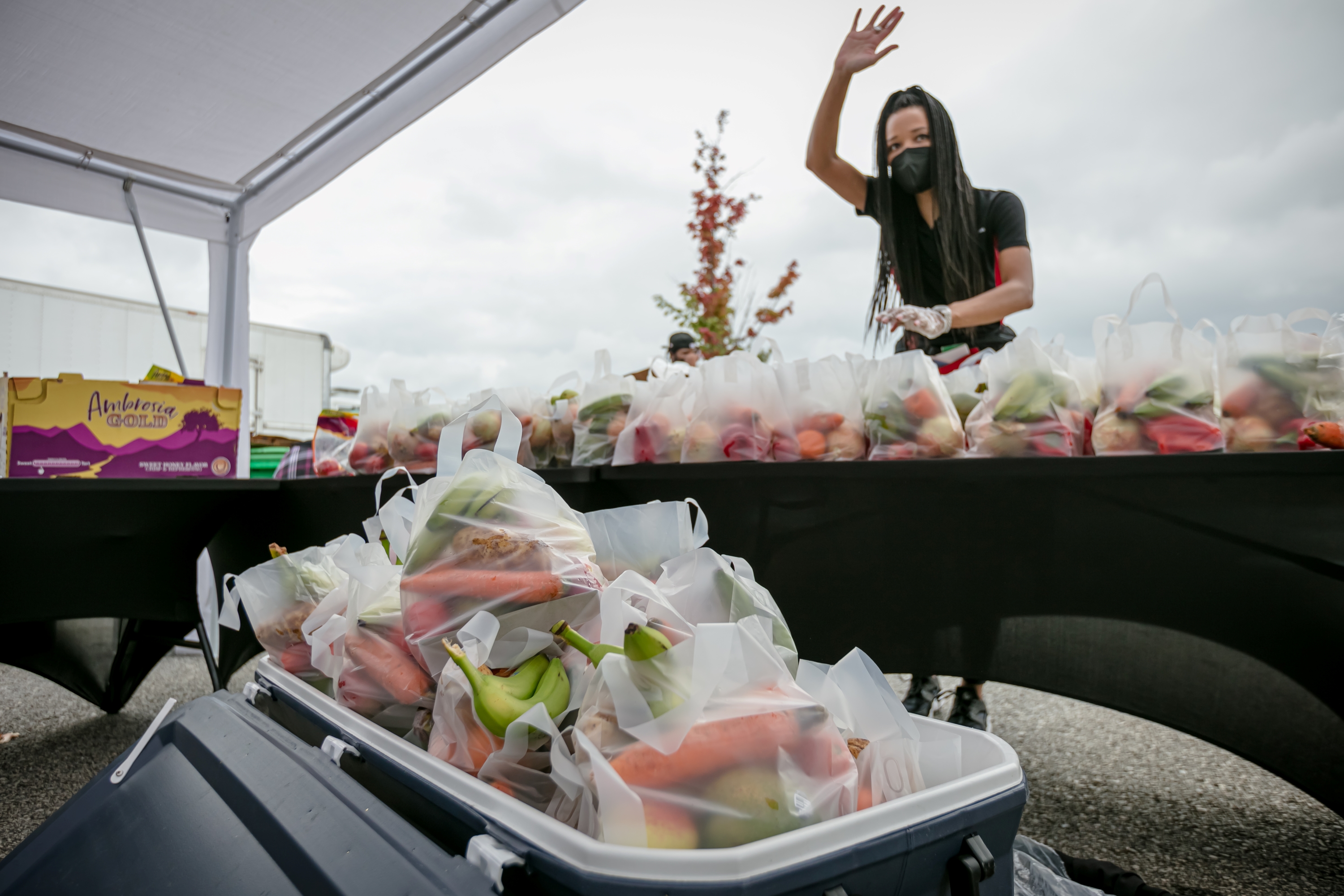 Porsche Cars North America and Goodr pop-up grocery