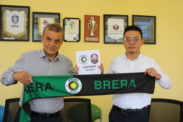 Mr. Alessandro Aleotti, Chairman of Brera FC and Mr. Chinsanaa Jargalsaikhan, Chairman of Bayanzurkh FC