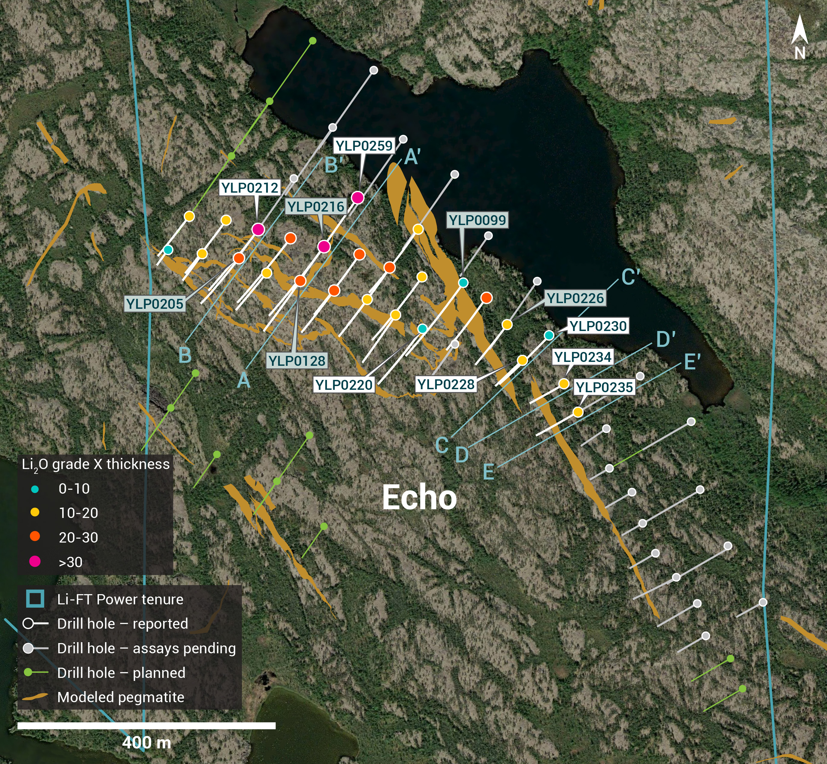 Individual Drill plans YK pegmatites NR 30 GT Echo revised